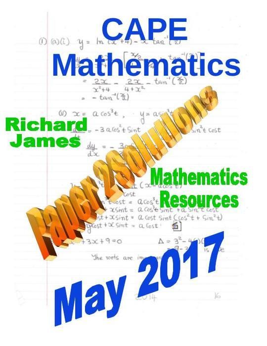 CXC CAPE Paper 2 Past Paper Solutions  May 2017
