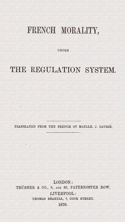 French morality, under the regulation system