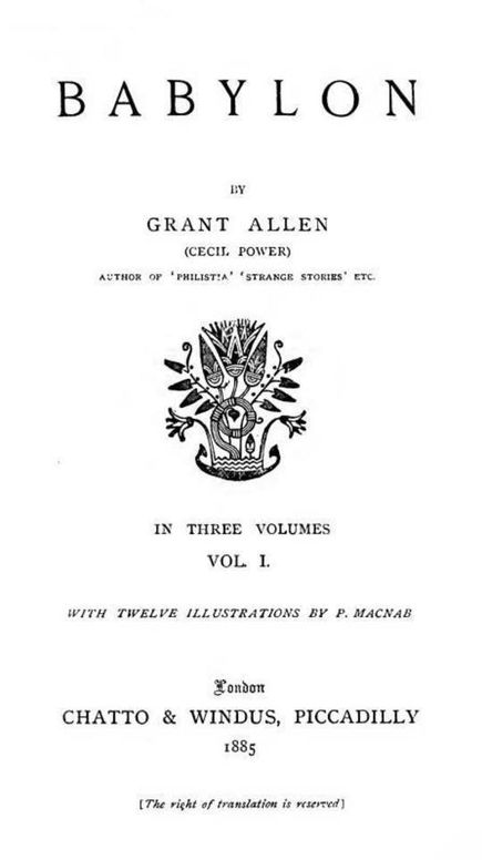 Babylon, Volume 1 (of 3)