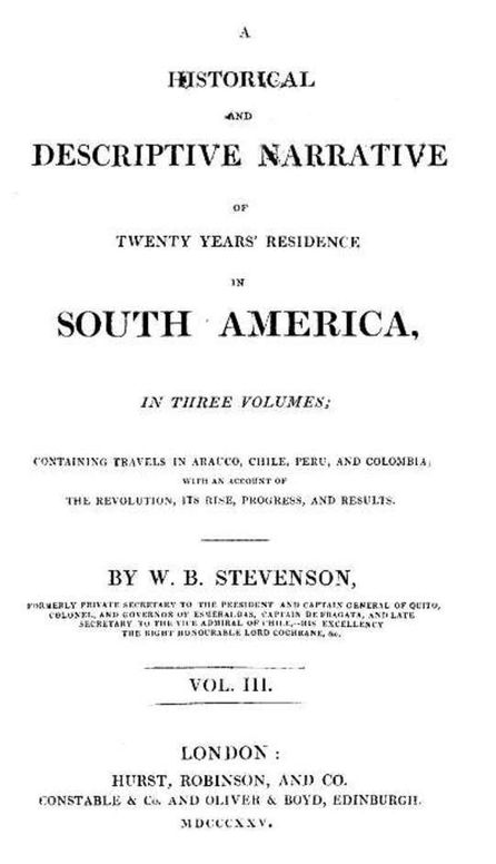 Historical and descriptive narrative of twenty years' residence in South America (Vol 3 of 3)
Containing travels in Arauco, Chile, Peru, and Colombia,
with an account of the revolution, its rise, progress, and
results