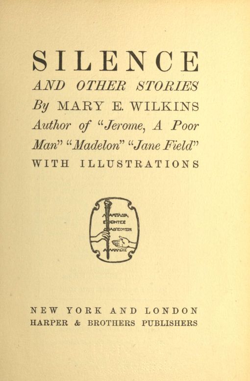 Silence, and other stories
