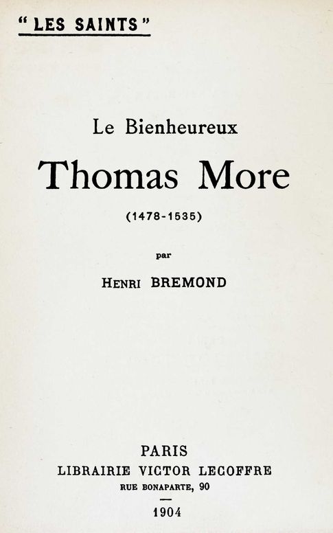 Le bienheureux Thomas More
