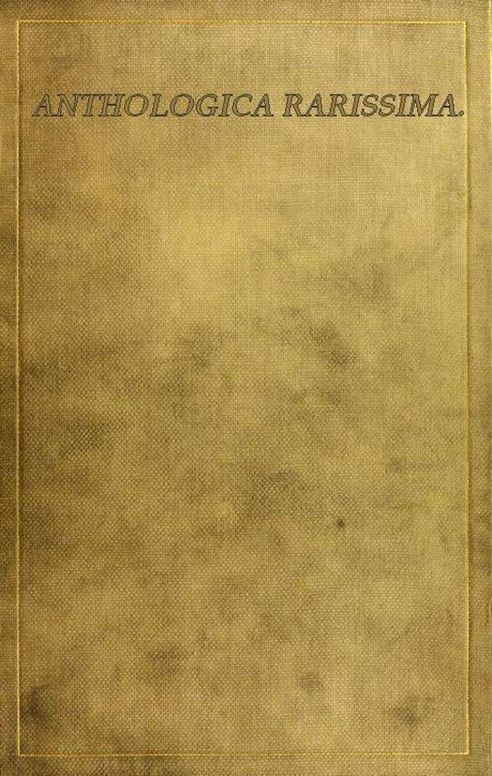 Anthologica Rarissima: The Way of a Virgin