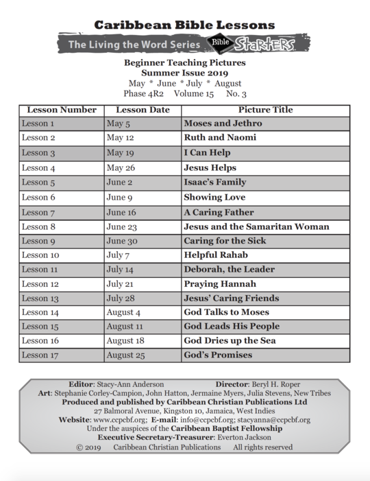 Bible Starters - Teaching Pictures Summer Issue 2019
