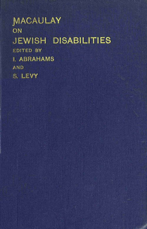 Essay and speech on Jewish disabilities