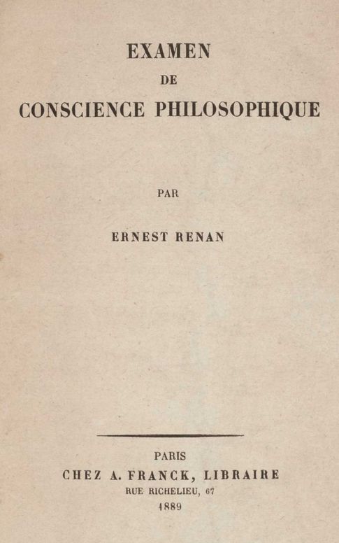 Examen de conscience philosophique