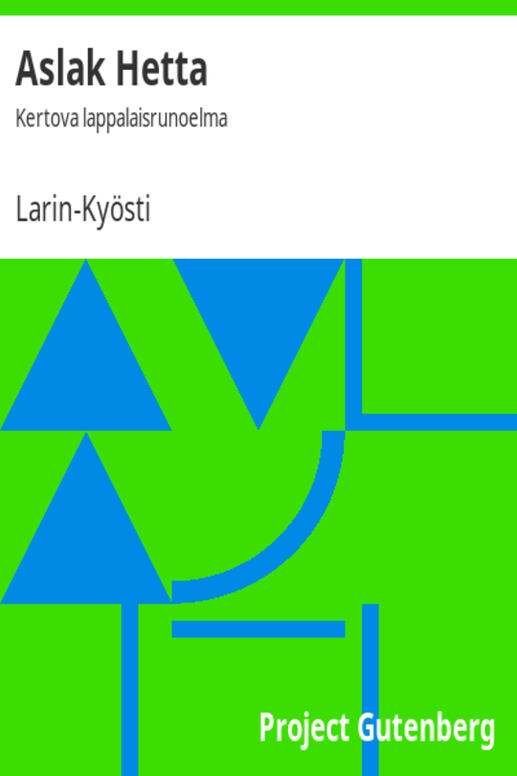 Aslak Hetta: Kertova lappalaisrunoelma