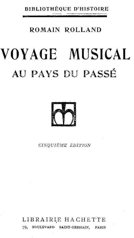 Voyage musical au pays du passé