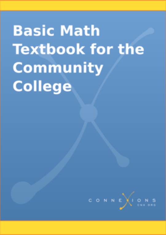 Basic Math Textbook for the Community College