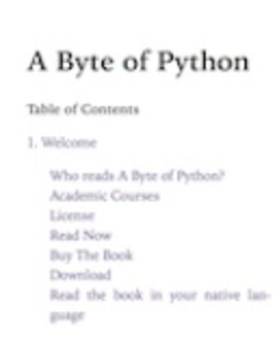 A Byte of Python