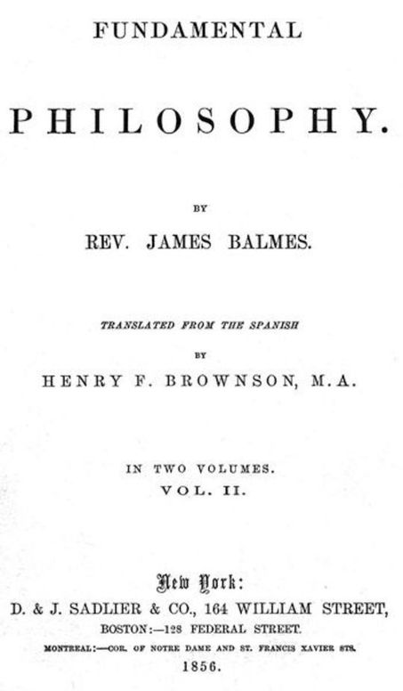 Fundamental Philosophy, Vol. 2 (of 2)