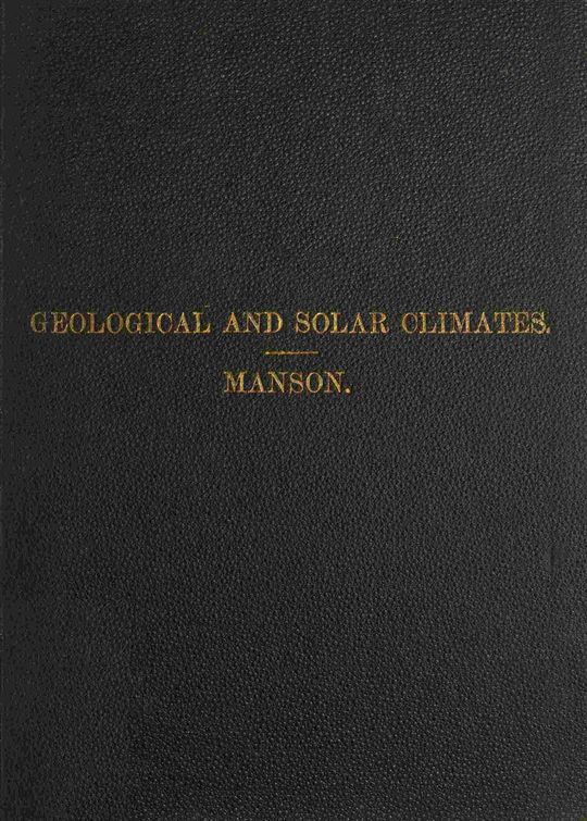 Geological and solar climates