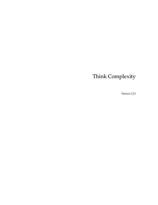 thinkcomplexity