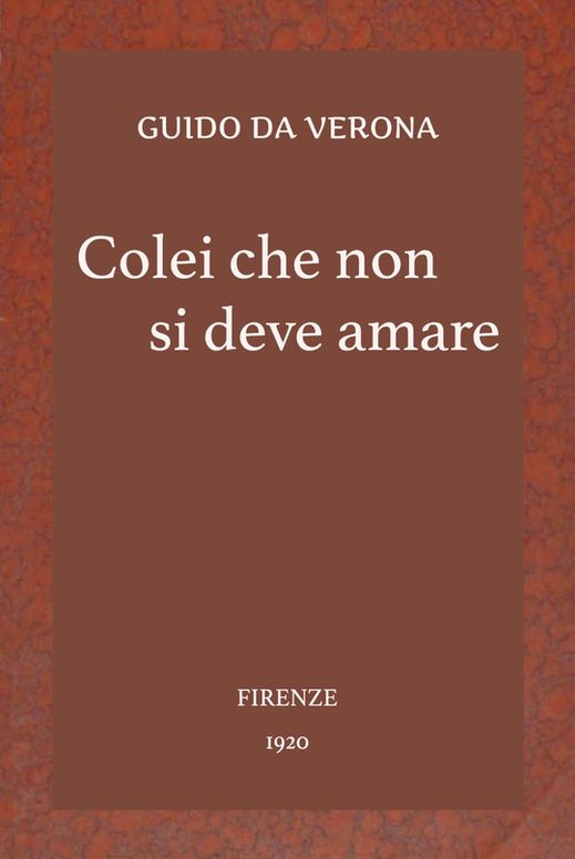 Colei che non si deve amare