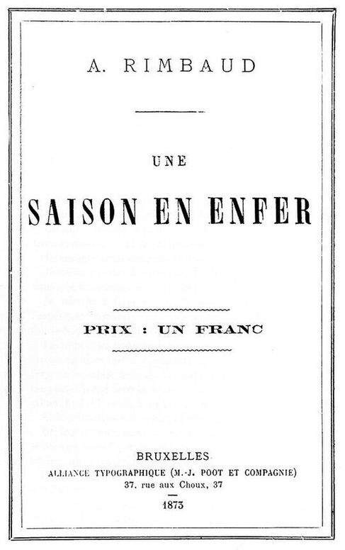 Une saison en enfer