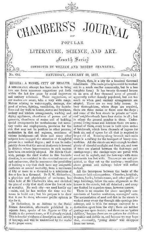 Chambers's Journal of Popular Literature, Science, and Art, No. 682 January 20, 1877.