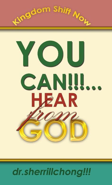 YOU CAN...Hear From God