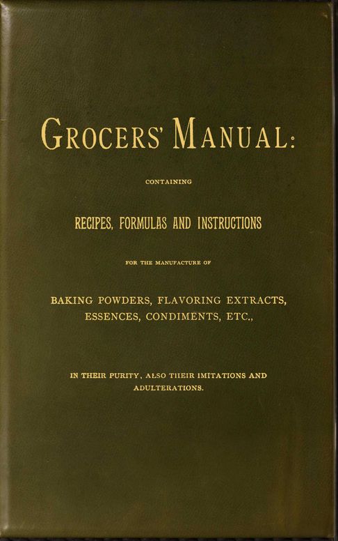 Grocer's Manual