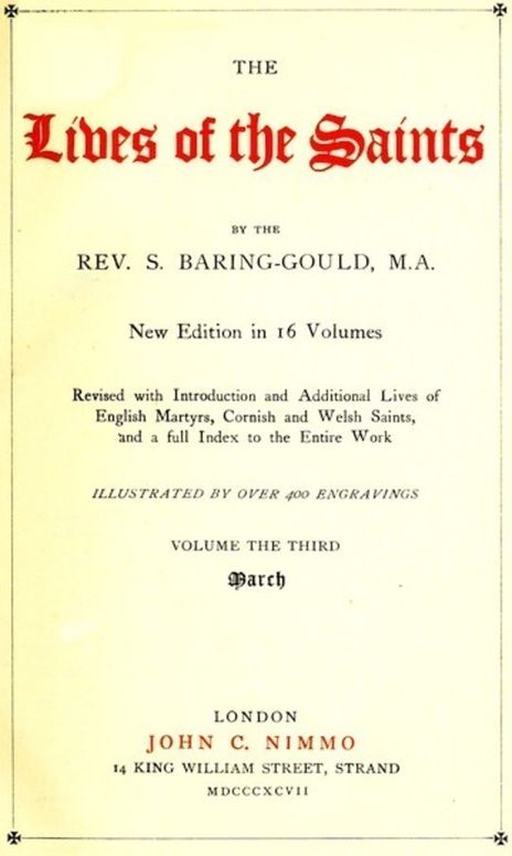 The Lives of the Saints, Volume III (of 16): March