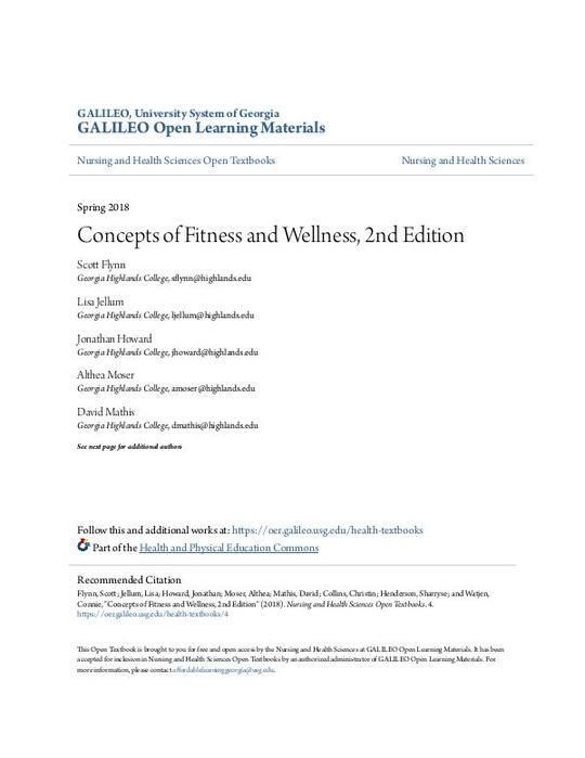 Concepts of Fitness and Wellness, 2nd Edition