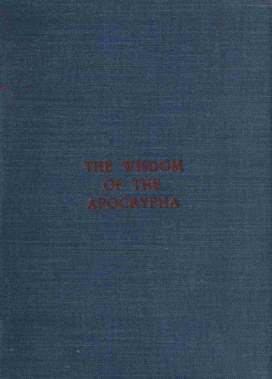 The Wisdom of the Apocrypha