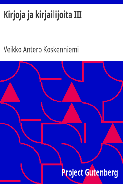 Kirjoja ja kirjailijoita III