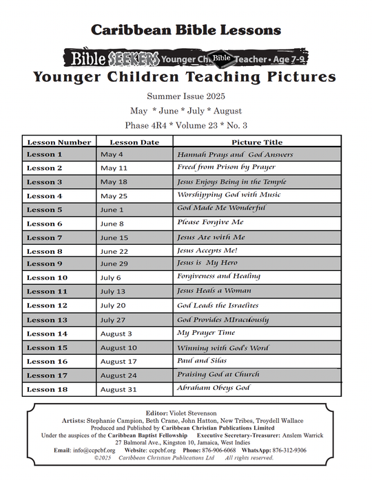 Bible Seekers - Teaching Pictures Summer Issue 2025