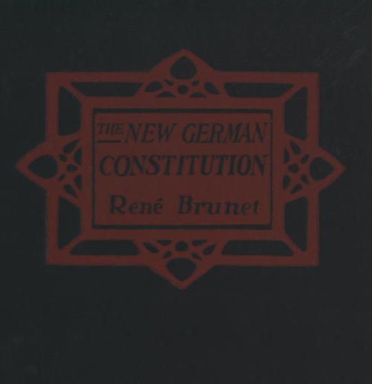 The New German Constitution