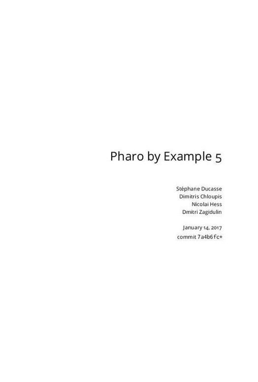 Pharo by Example 5