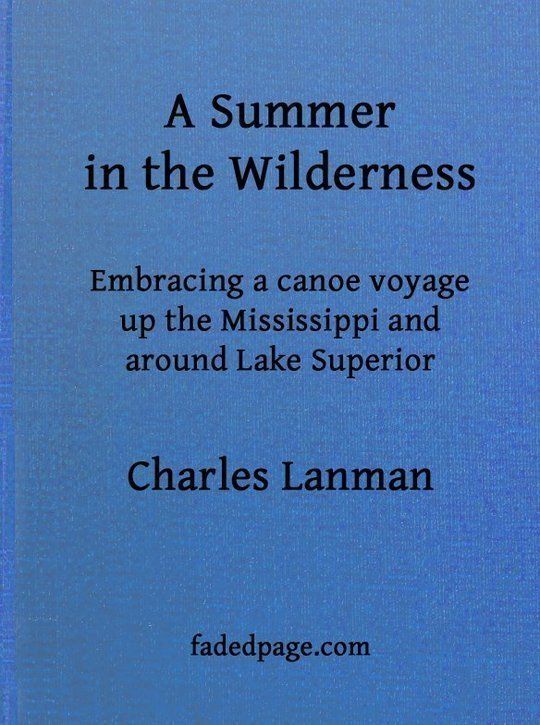 A Summer in the Wilderness embracing a canoe voyage up the Mississippi and around Lake Superior