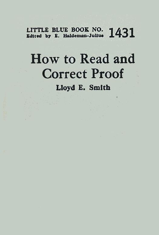 How to read and correct proof