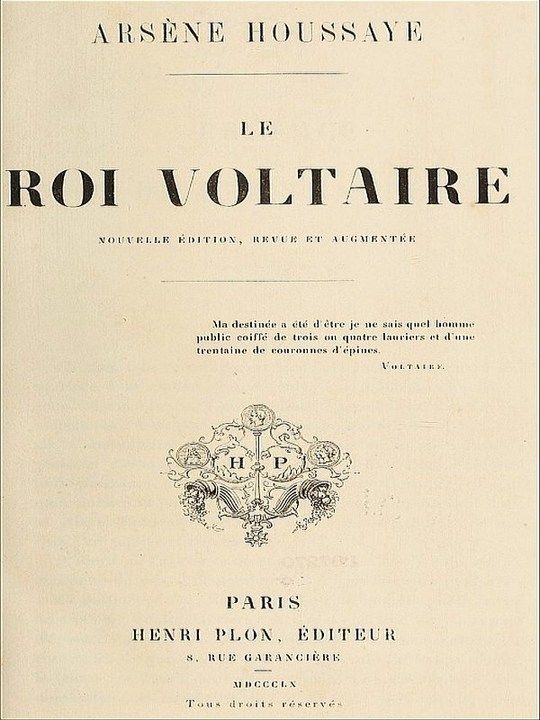 Le roi Voltaire