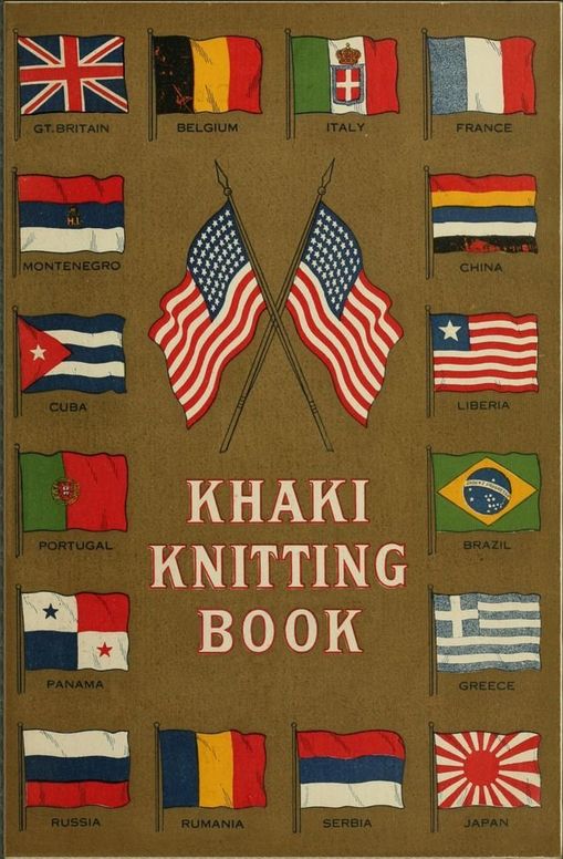 Khaki knitting book