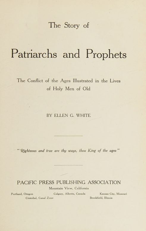 The story of patriarchs and prophets