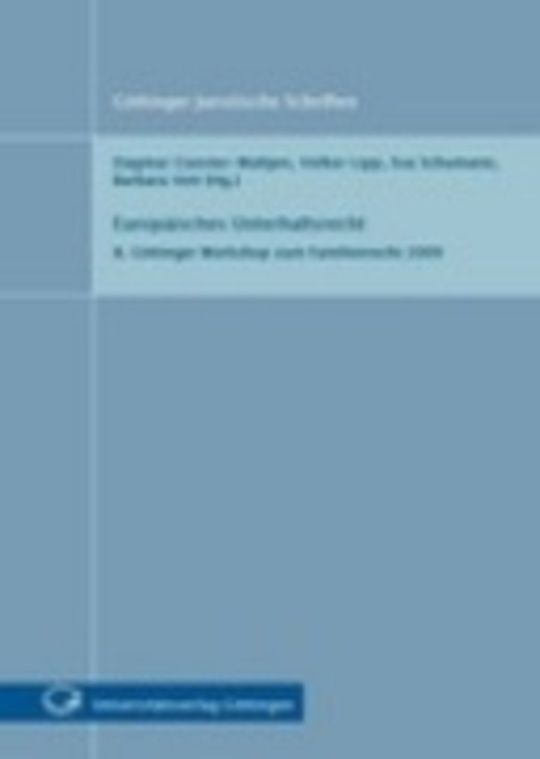 Europäisches Unterhaltsrecht