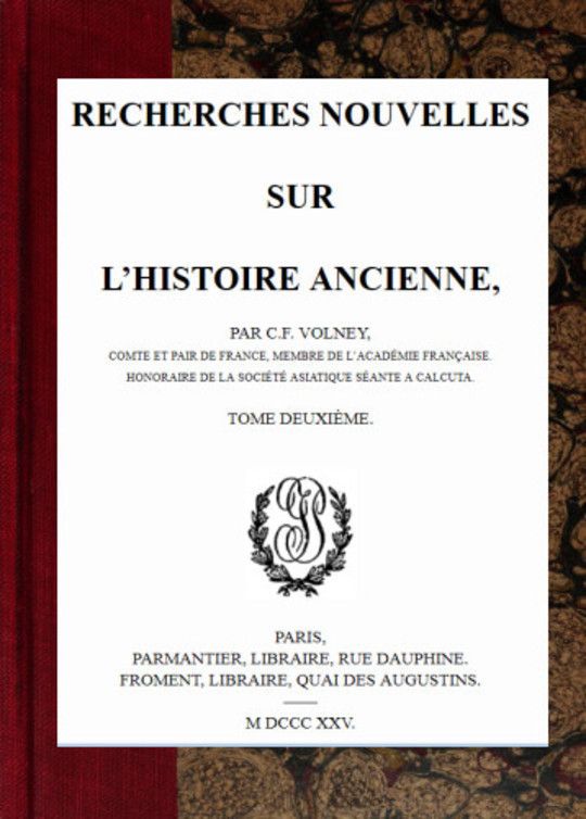 Oeuvres, Tome VI Recherches nouvelles sur l'histoire ancienne, tome II
