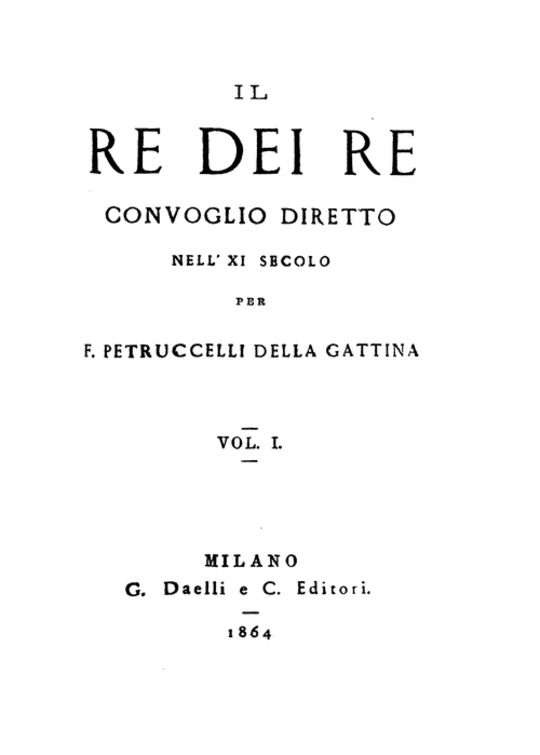 Il re dei re (vol. 1) Convoglio diretto nell'XI secolo