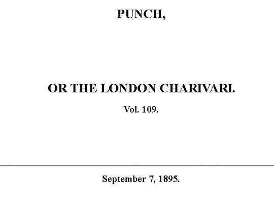 Punch or the London Charivari, Vol. 109, September 7, 1895