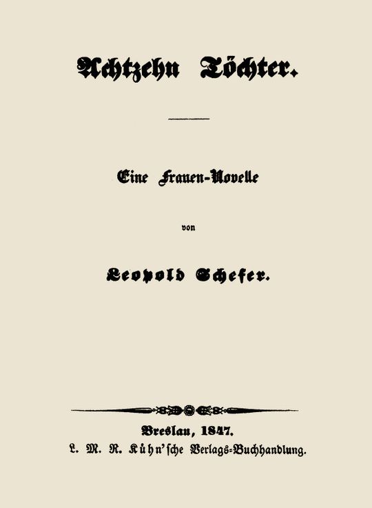 Achtzehn Töchter
Eine Frauen-Novelle