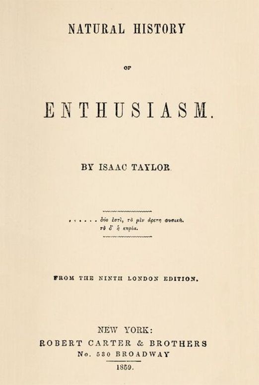 Natural History of Enthusiasm