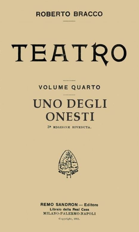 Uno degli onesti Commedia in un atto