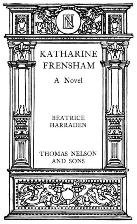 Katharine Frensham A Novel
