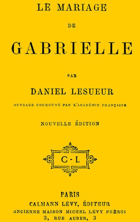Le mariage de Gabrielle