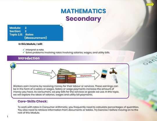 Mathematics Secondary Module 2 Section 2 Topic 2.8