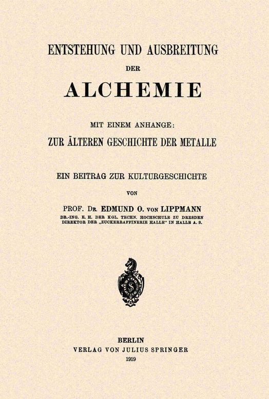 Entstehung und Ausbreitung der Alchemie