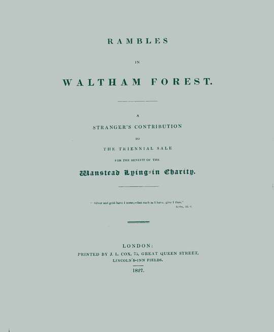 Rambles in Waltham Forest