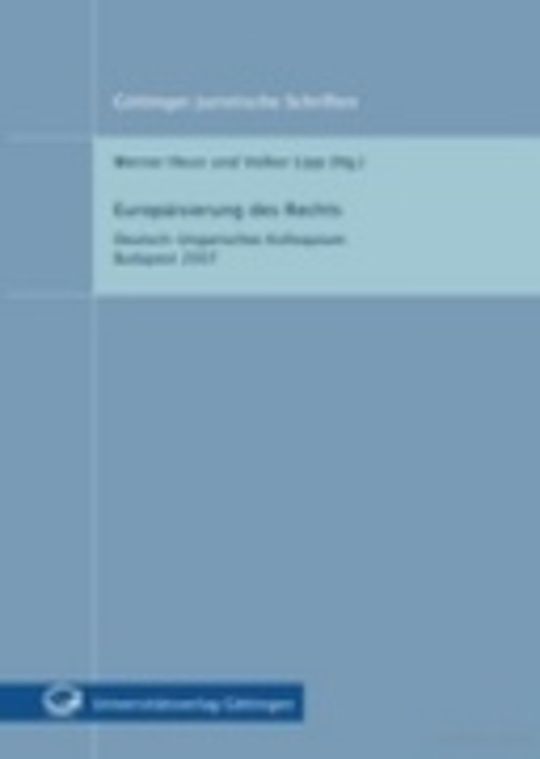 Europäisierung des Rechts