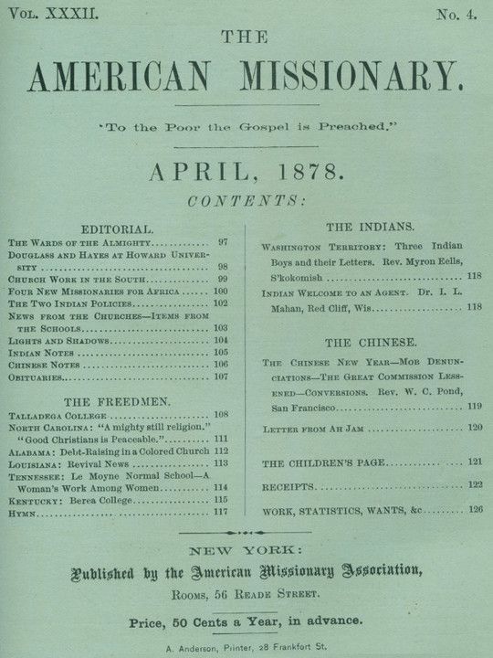 The American Missionary — Volume 32, No. 04, June 1878