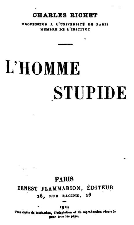 L'homme stupide
