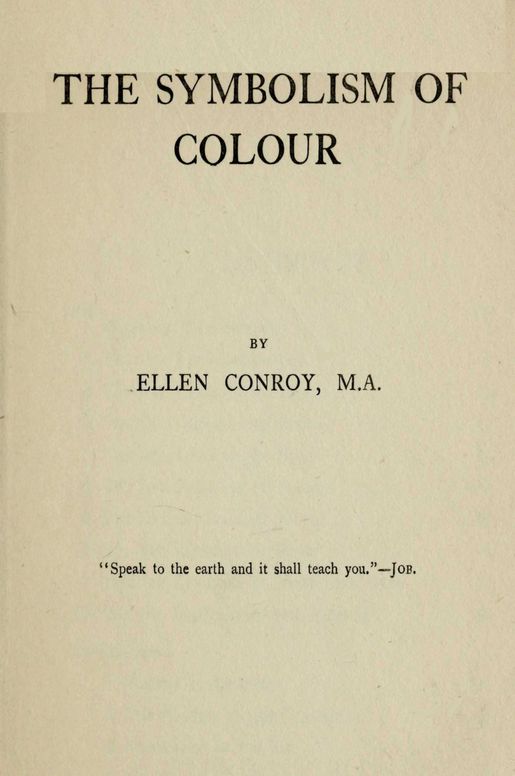The symbolism of colour